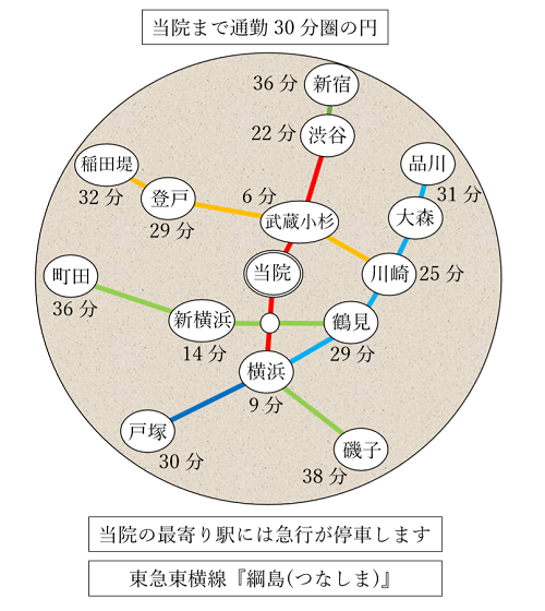 通勤３０分圏図